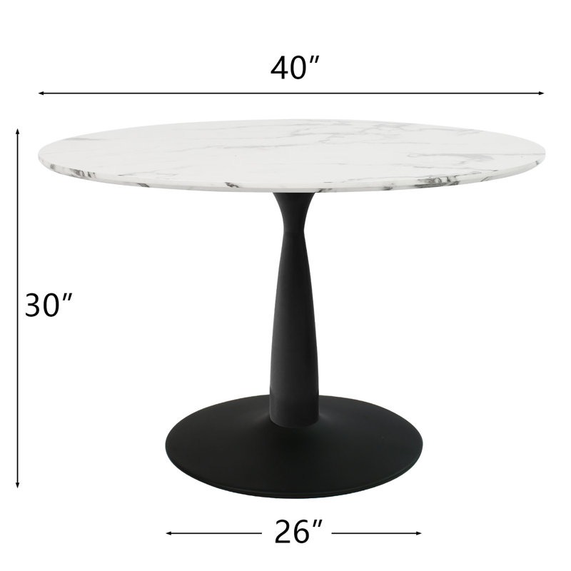 Zipcode Design™ Eatman 40'' Pedestal Dining Table & Reviews Wayfair